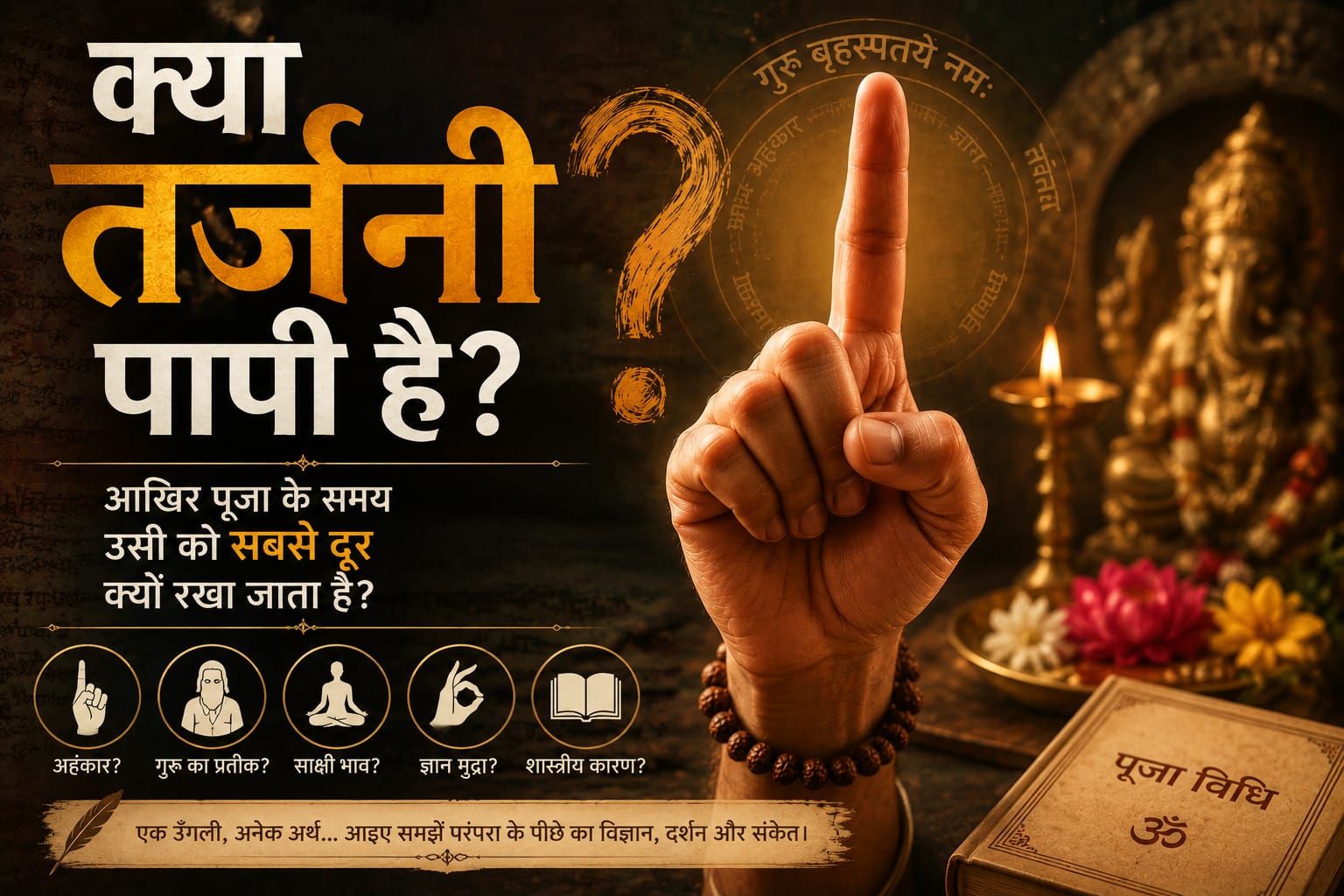 क्या तर्जनी पापी है? दोषी है?