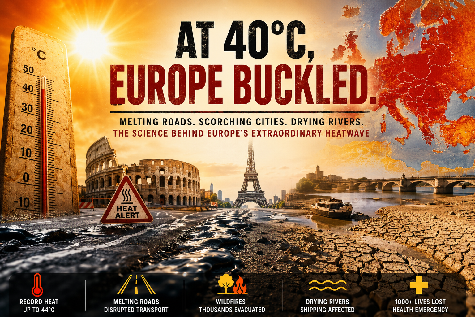 At 40°C, Europe Buckled.