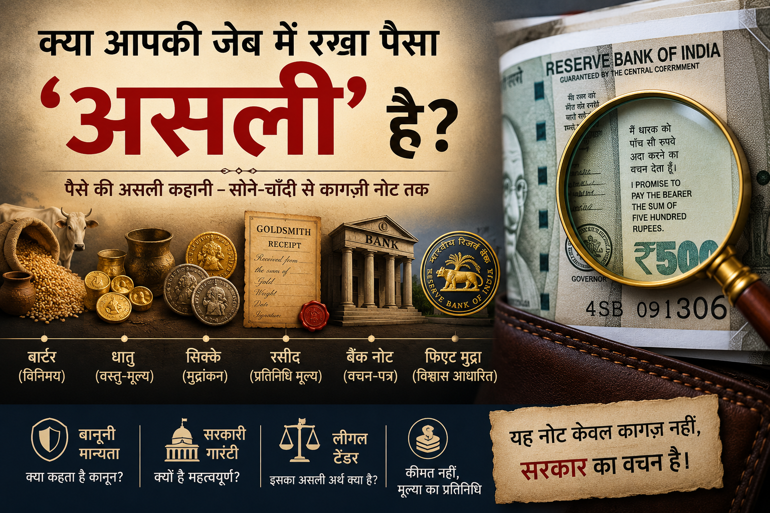 क्या आपकी जेब में रखा पैसा “असली” है ?